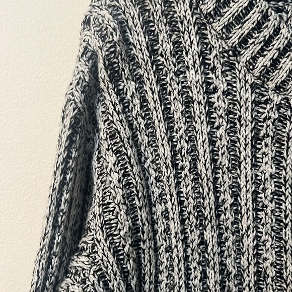 Thakoon Womens Gray Long Sleeves Cable Knit Layered Shirting Sweater size XL - L - Picture 4 of 11